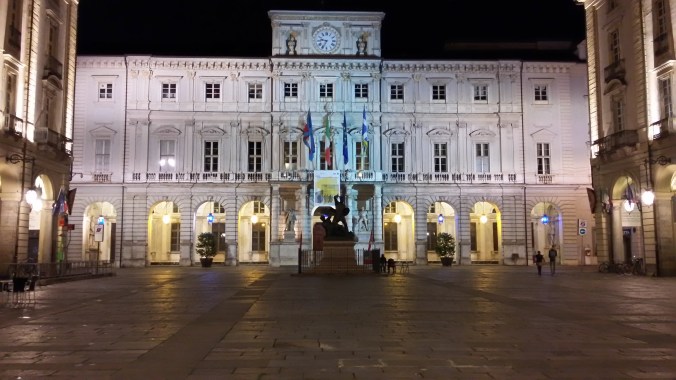 Turin at night