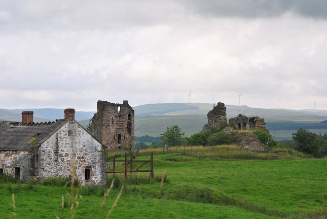 castle and farm building