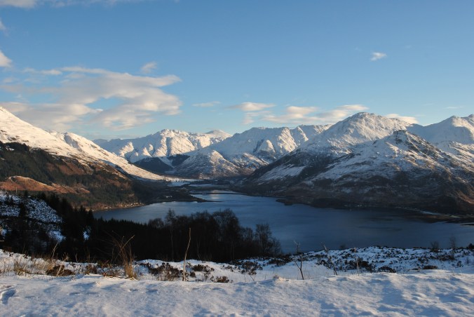 Scottish Highlands in winter