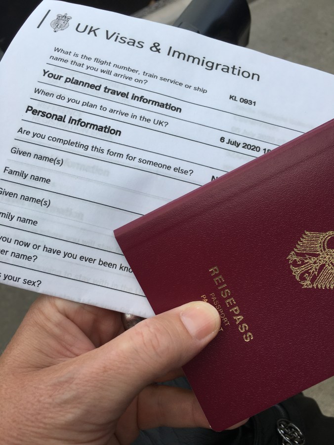 public health passenger location form 